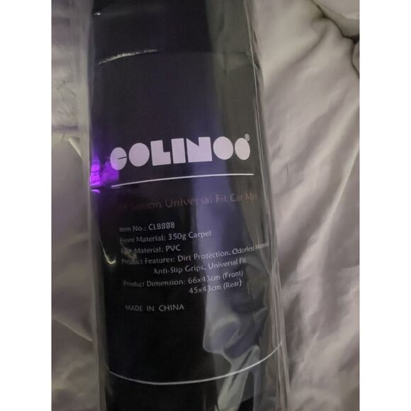 Colinoo CL888-BK Graphic Car Interior Mats Brand New - Picture 12 of 12